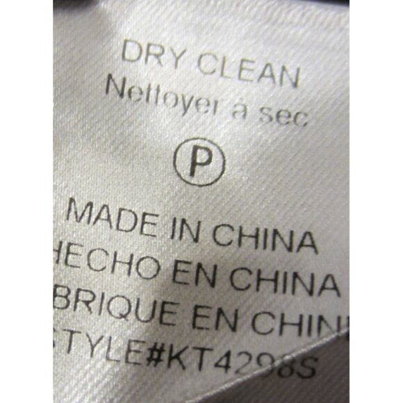 GREYLIN Leeman Keyhole silk blouse WOMEN L Black white - Picture 6 of 6